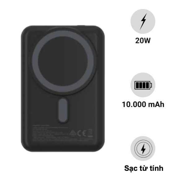 Pin sạc dự phòng Mophie Snap+ Powerstation with Stand 10.000mAh (Có chứng nhận CCC)