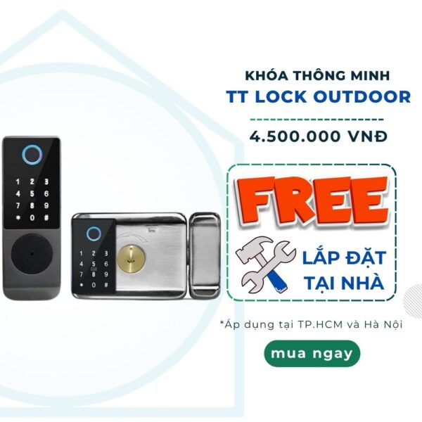 [Lắp hoả tốc] Khóa thông minh ngoài trời TT Lock Outdoor