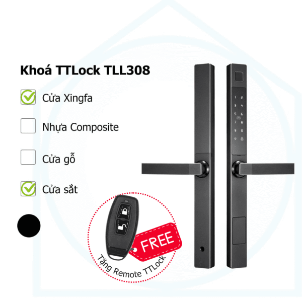 Khoá thông minh TTLock TLL308 Nhôm CNC nguyên khối