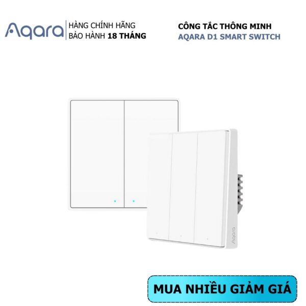 [Hoả tốc] Công tắc thông minh Aqara D1 White Quốc Tế