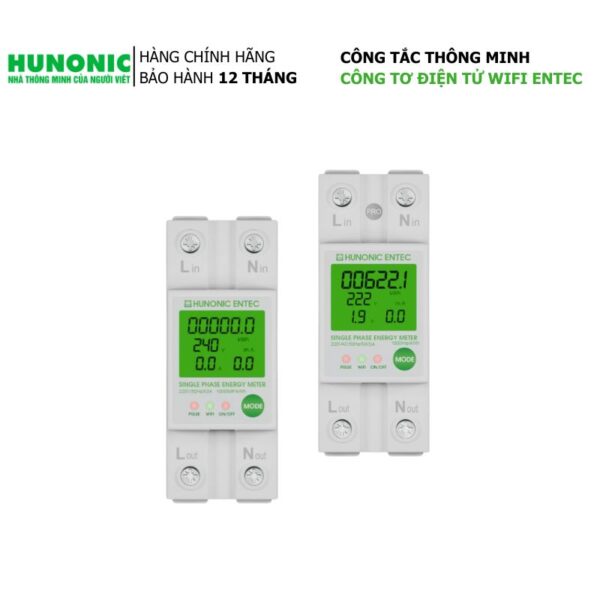 Công Tơ Điện Tử Wifi Hunonic Entec