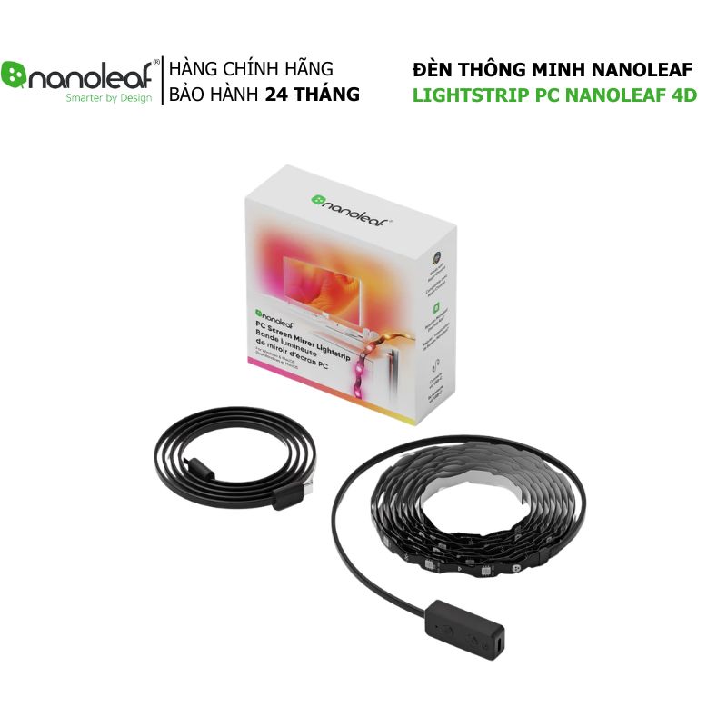 Dây đèn LED đồng bộ màn hình PC Nanoleaf 4D (2.5m) – Cổng USB-C (Bản Quốc Tế)