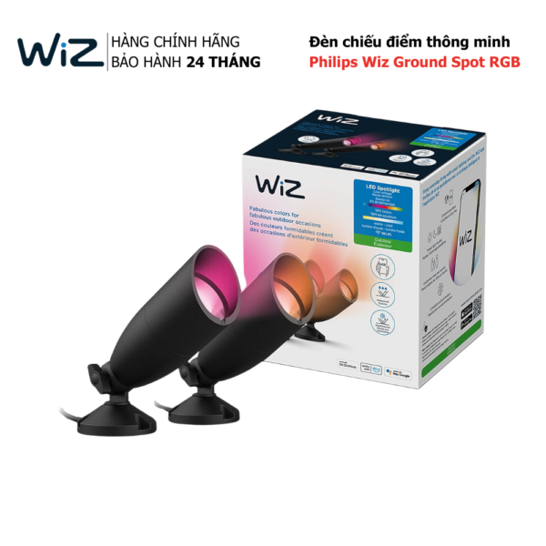 Đèn chiếu điểm Philips WiZ Ground Spot 12V Starter Kit Full Color