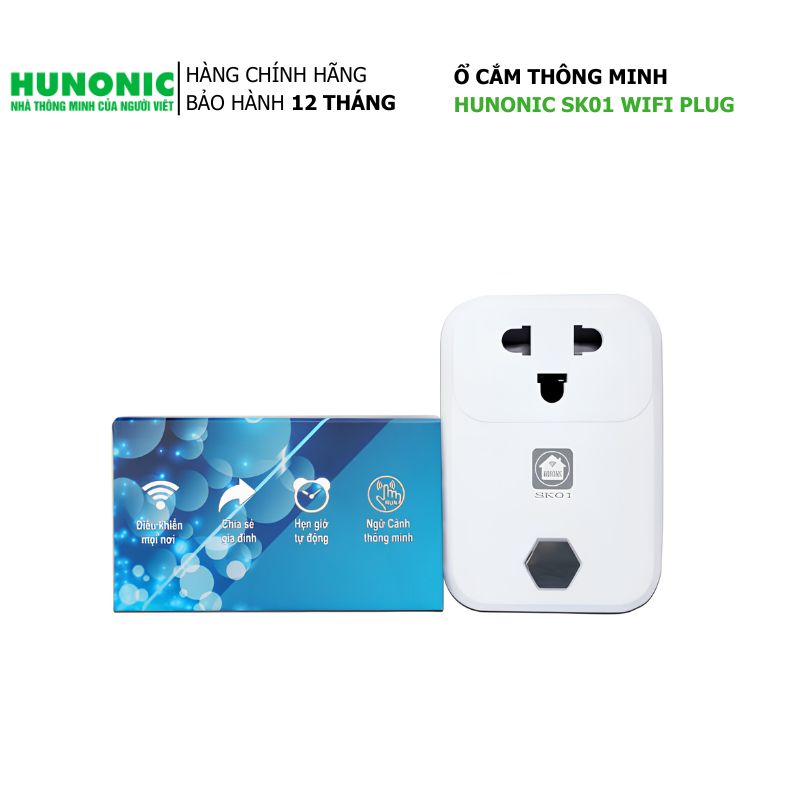 Ổ cắm Wifi thông minh Hunonic SK01