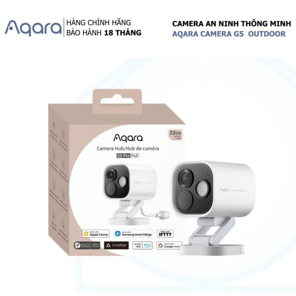 Camera Aqara Hub G5 Pro AI IP65 chống nước Quốc Tế